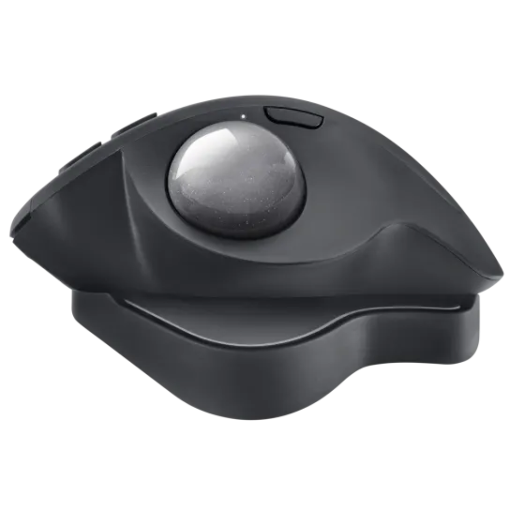 LOGITECH MX Ergo Wireless Ergonomic Gaming Mouse ( 910-005177 / 2048 DPI / 8 Macro Button ) ( Black )
