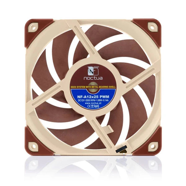 NOCTUA NF-A12x25 PWM Non-RGB Cabinet Fan (Single Pack)