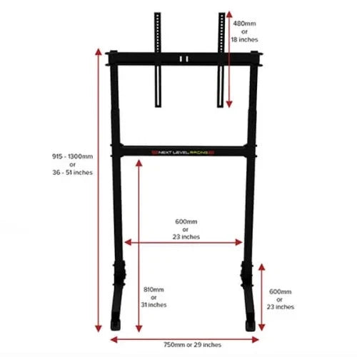 NEXT LEVEL RACING Free Standing Single Monitor Stand