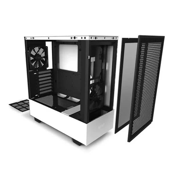 NZXT H510 Flow Edition Compact ATX Mid Tower Cabinet (Matte White)