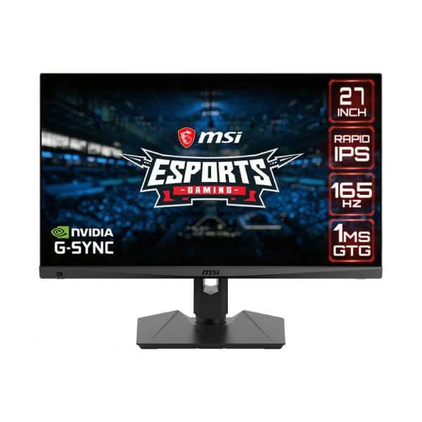 MSI Optix MAG274QRF 27 Inch 165Hz IPS Panel 131%SRGB NVIDIA Gsync Gaming Monitor
