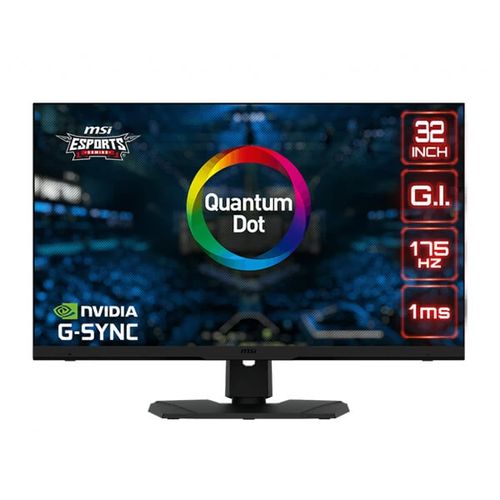 MSI Optix MPG321QRF QD 32 Inch QHD 175Hz IPS Panel 144% SRGB 1ms Nvida G Sync IPS Gaming Monitor