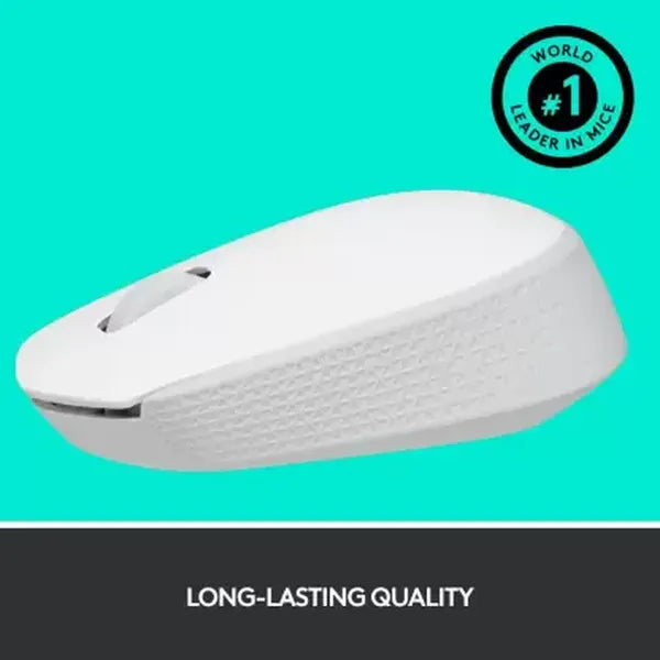 LOGITECH M171 Wireless Ambidextrous Gaming Mouse ( 1000DPI / 3 Macro Buttons ) ( Off-White )