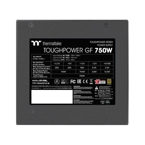 THERMALTAKE ToughPower GF 750 80+ Gold Fully Modular Power Supply (750W )