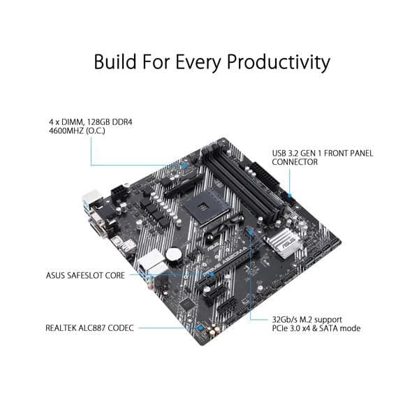 ASUS Prime A520M-A DDR4 AMD Motherboard