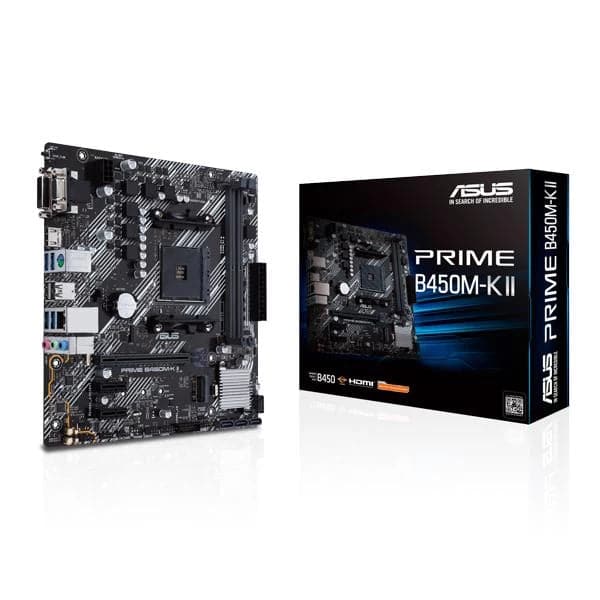 ASUS Prime B450M-K II DDR4 AMD Motherboard