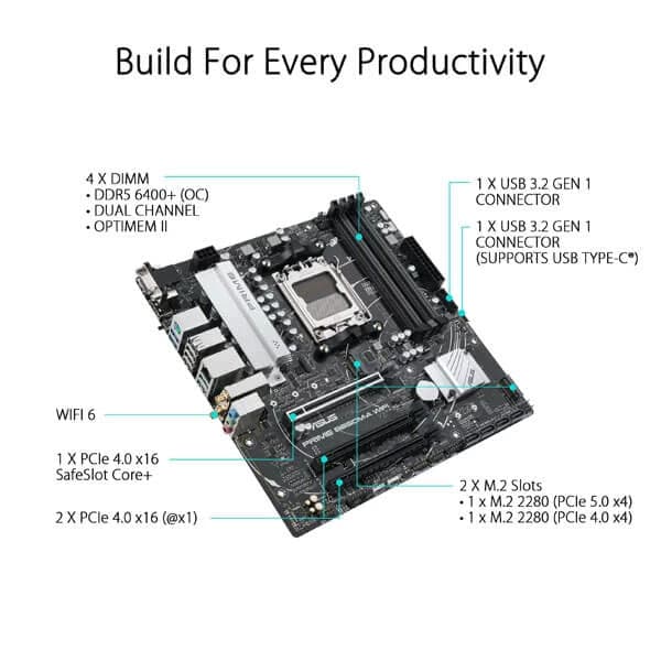 ASUS Prime B650M-A Wifi DDR5 AMD Motherboard