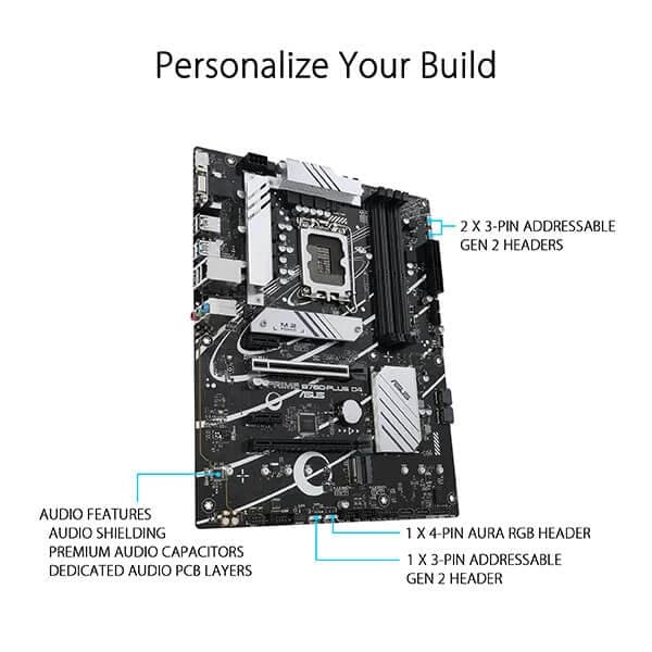 ASUS Prime B760-Plus D4 Intel Motherboard