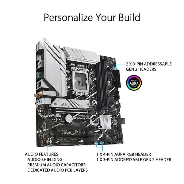 ASUS Prime B760M-A Wifi DDR4 Intel Motherboard