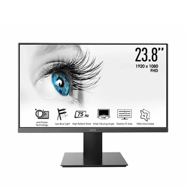MSI Pro MP241X 24 Inch FHD 75Hz VA Panel 105% SRGB 4ms AMD Free Sync Gaming Monitor