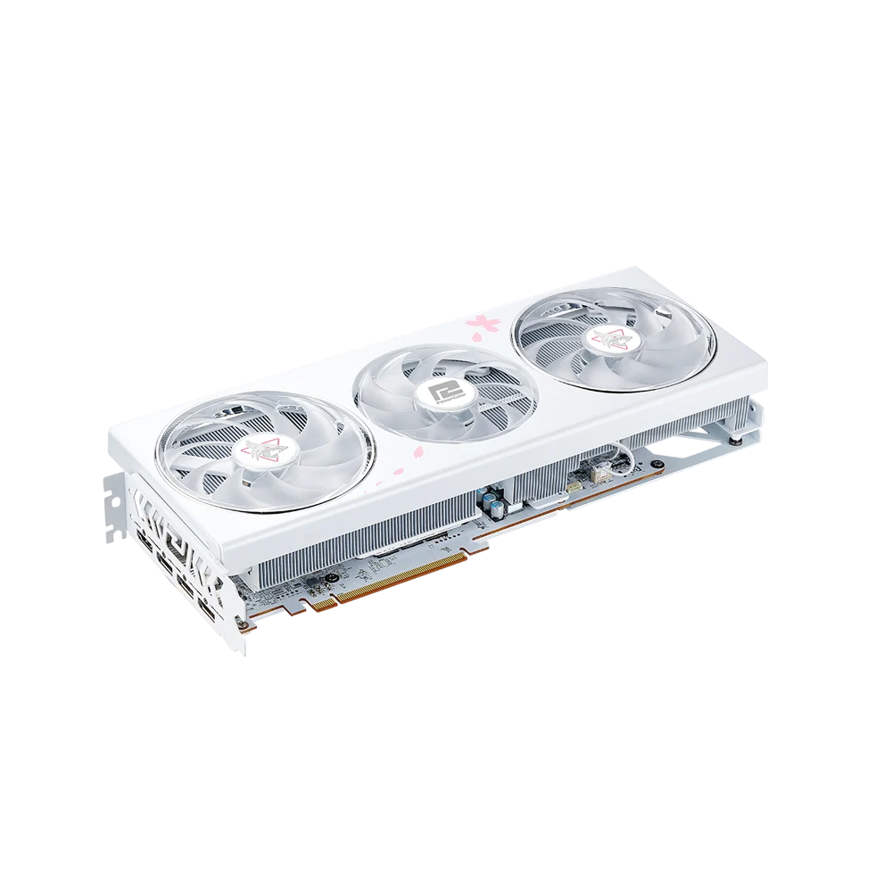 POWERCOLOR Radeon RX 7800 XT HellHound Sakura OC White 16GB AMD Graphic Card