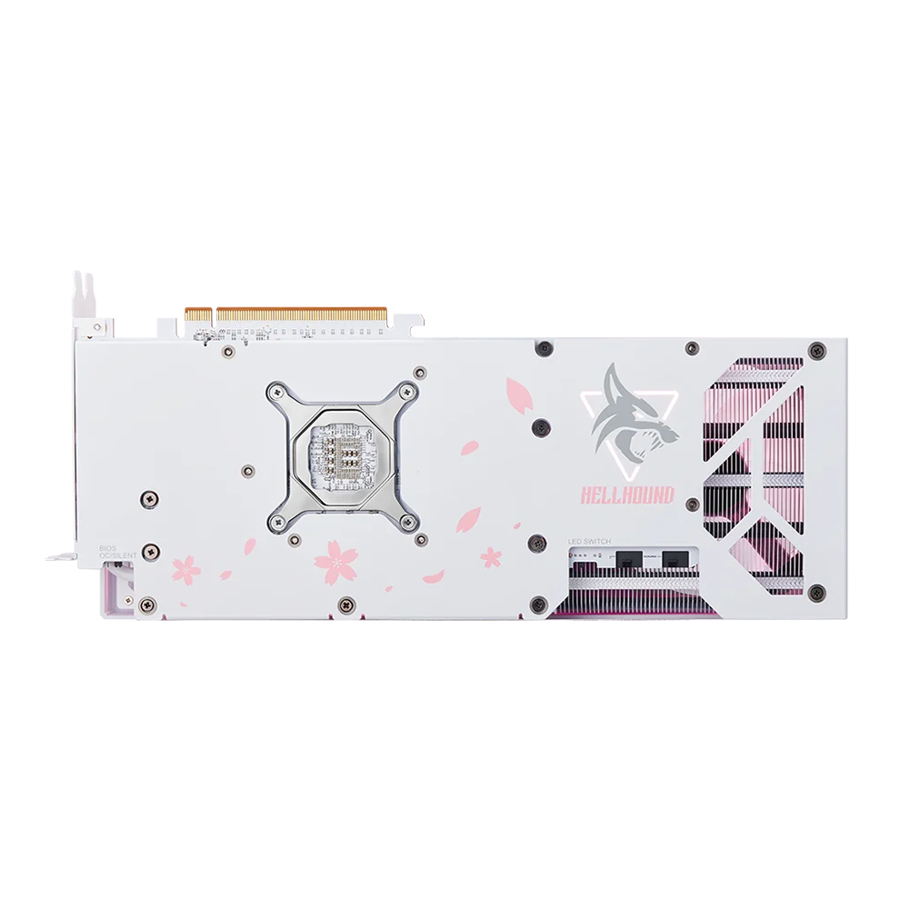 POWERCOLOR Radeon RX 7800 XT HellHound Sakura OC White 16GB AMD Graphic Card