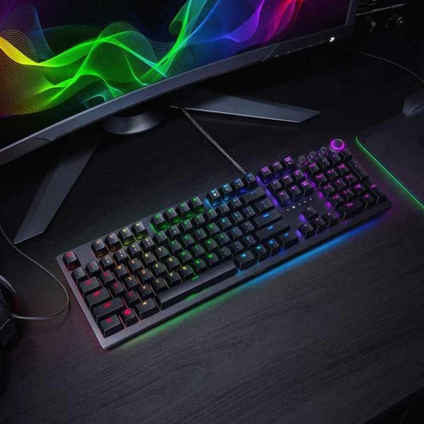 RAZER Huntsman Elite RGB Full Size Opto-Mechanical Wired Gaming Keyboard ( Black ) ( Linear Switch )