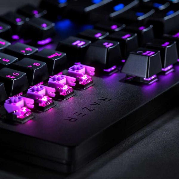 RAZER Huntsman Full Size RGB Opto-Mechanical Wired Gaming Keyboard ( Razer Light and Clicky Switch )