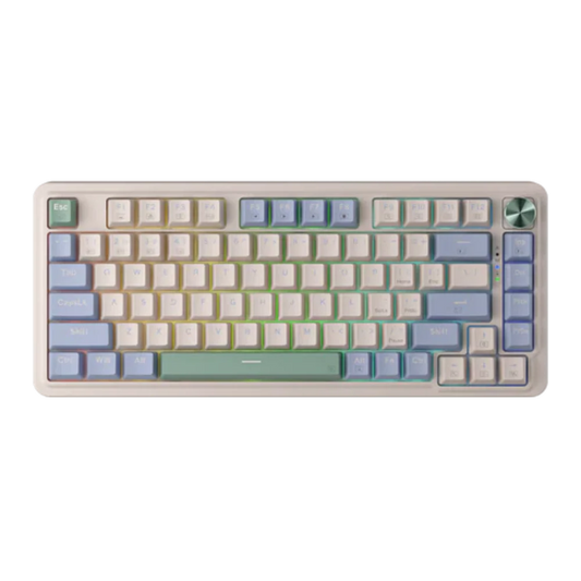 REDRAGON K673 Ucal Pro 65% Mechanical RGB Wireless Gaming Keyboard ( Vintage Blue ) ( Linear Red Switches )