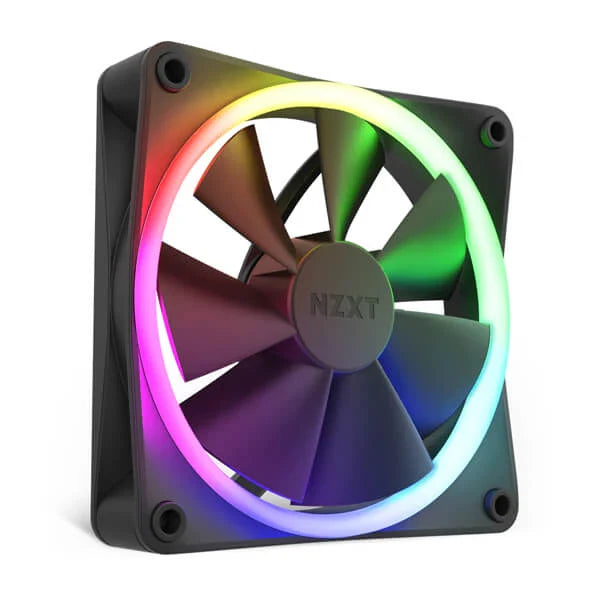 NZXT F120 120mm RGB Cabinet Fan (Black) (Single Pack)