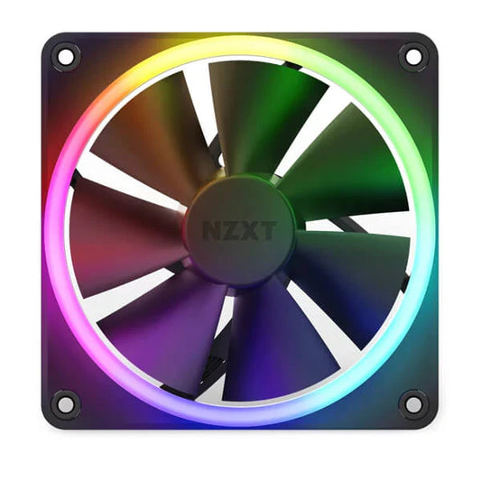 NZXT F120 120mm RGB Cabinet Fan (Black) (Single Pack)