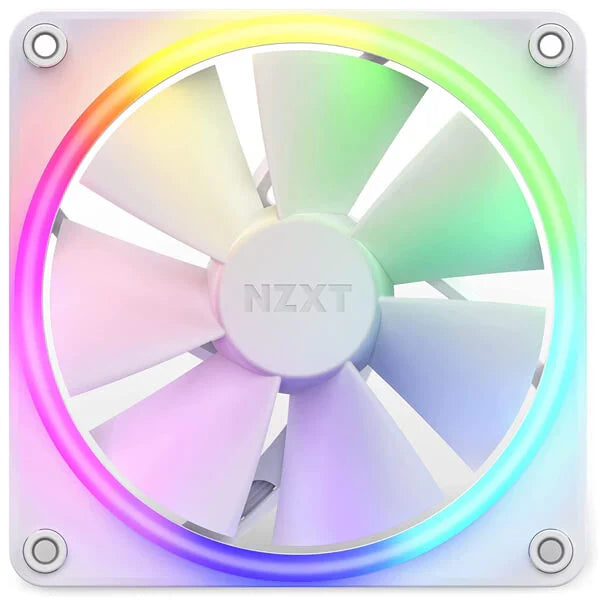 NZXT F120 RGB 120mm Cabinet Fans White (Single Pack)