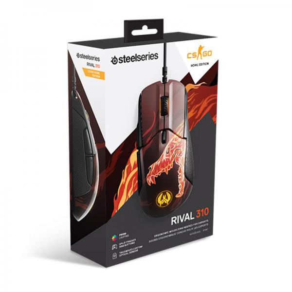 STEELSERIES Rival 310 CS:GO Howl Edition Wired Ergonomic Gaming Mouse ( RIVAL-310-CS-GO-HOWL-EDITION ) ( 12000DPI / 6 Macro Button )