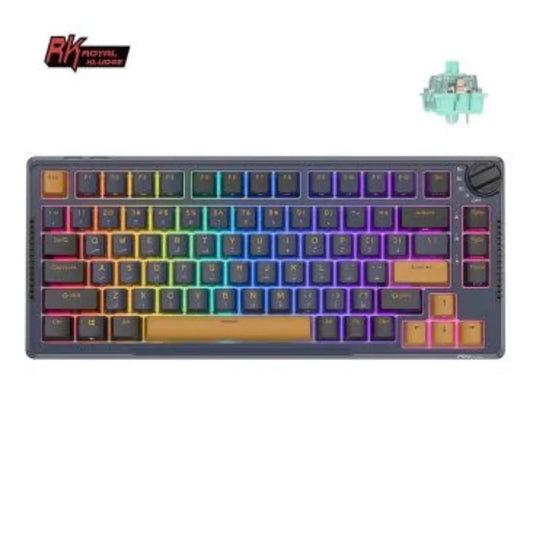 ROYAL KLUDGE RK H81 75% Wireless Mechanical Gaming Keyboard ( Star Night ) ( Brown Switch )