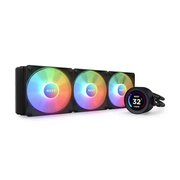 NZXT Kraken Elite RGB 360mm CPU Liquid Cooler (with LCD Display) (Black)