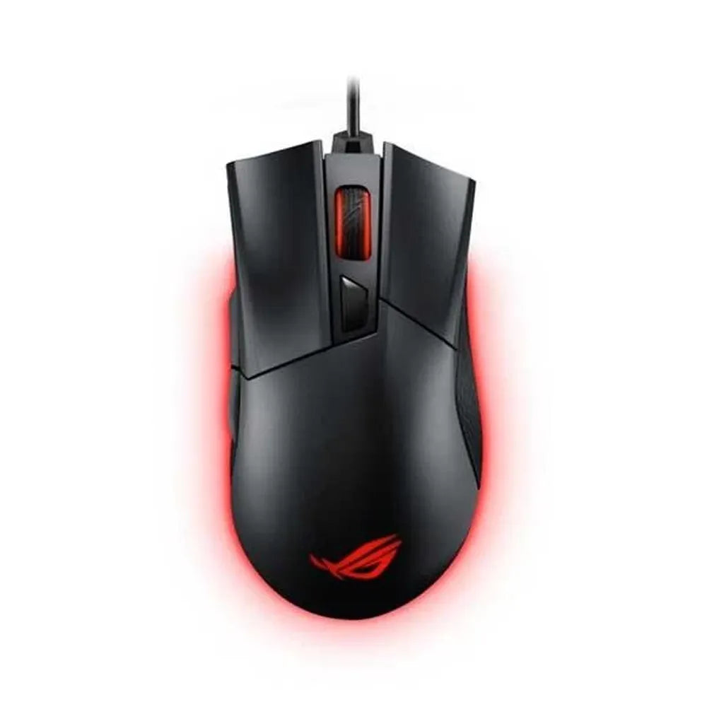 ASUS ROG Gladius II Core Wired Erognomic RGB Gaming Mouse ( ROG-GLADIUS-II-CORE ) ( 6200DPI / 6 Macro Buttons ) ( Black )
