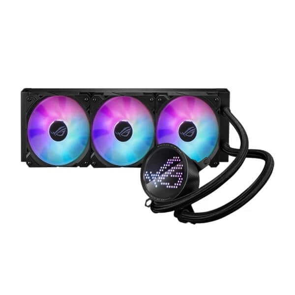 ASUS ROG Ryuo III 360 ARGB 360mm CPU Liquid Cooler With Anime Matrix LED Display (Black)