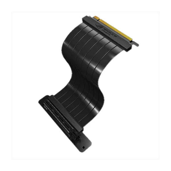 ASUS RS200 ROG Strix Riser Cable PCI-E 3.0 x16 High Speed Flexible Extender Card Extension Port 90 Degree Adapter (240 mm)