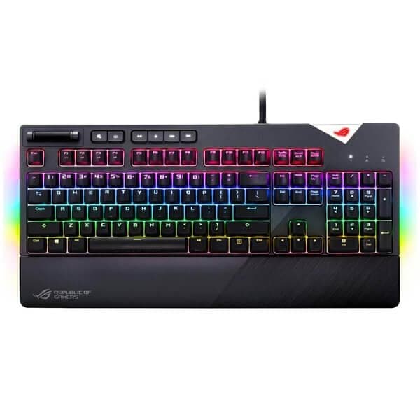 ASUS ROG Strix Flare Full Size Mechanical Gaming Keyboard ( Black) ( Cherry MX Red Switch )