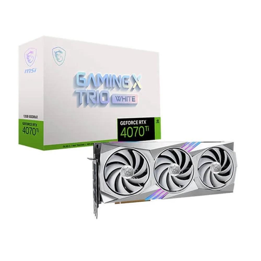 MSI GeForce RTX 4070 Ti Gaming X Trio White 12GB Nvidia Graphic Card
