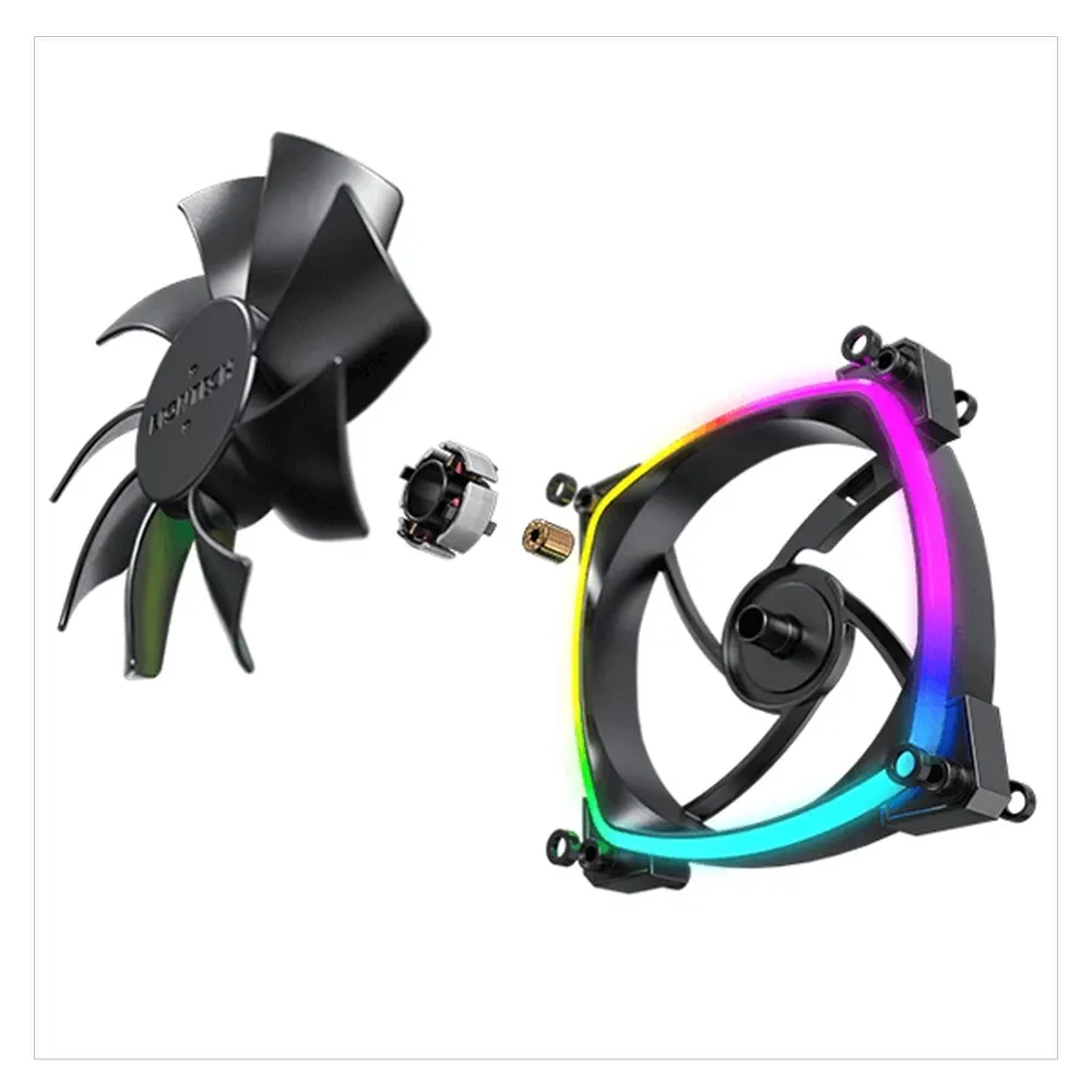 MONTECH RX120 PWM 120mm ARGB Cabinet Fan (Black) (Single Pack)