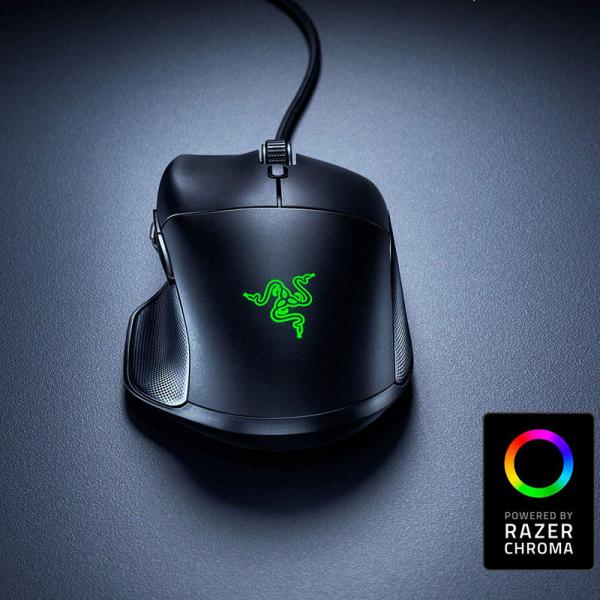 RAZER Basilisk Essential Wired Ergonomic Gaming Mouse ( RZ01-02650100-R3M1 ) ( 6400DPI / 7 Macro Button ) ( Black )