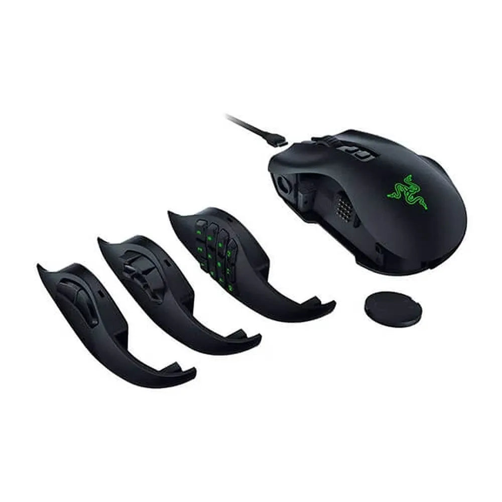 RAZER NAGA V2 Pro Wireless Ergonomic Gaming Mouse (RZ01-04400100-R3A1) (30000DPI/20 Macro Button) (Black)