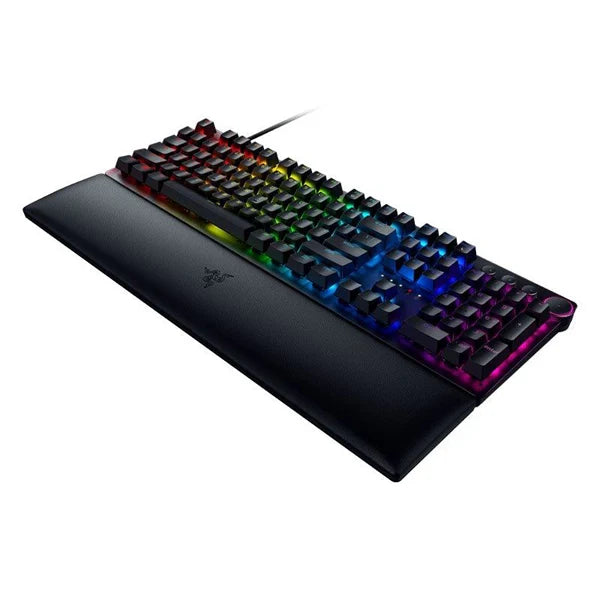 RAZER Huntsman V2 RGB Full Size Optical Wired Gaming Keyboard (Black) (Purple Switch)