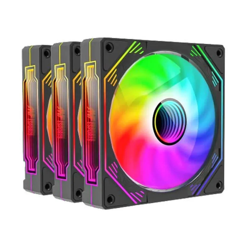 ANT ESPORTS Sciflow ARGB Cabinet Fan (Triple Pack) ( Black )