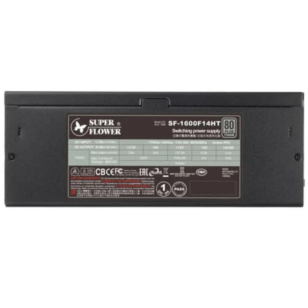 SUPER FLOWER Leadex 1600W 80 + Titanium ATX 3.1  Fully Modular Power Supply (1600 W)