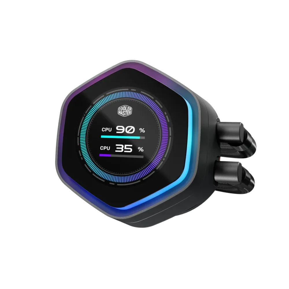 COOLER MASTER Master Liquid Atmos II 240mm ARGB CPU Liquid Cooler ( Black ) ( With LCD Display ) [ Atmos 2 ]