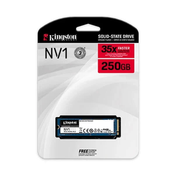 KINGSTON NV1 250GB M.2 NVMe Gen3 Solid State Drive (SSD)