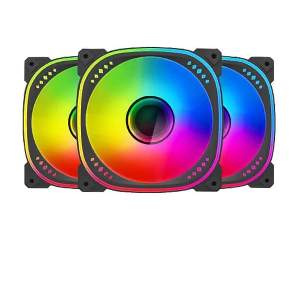 ANT ESPORTS Spectraflow ARGB Black Cabinet Fan (Triple Pack)