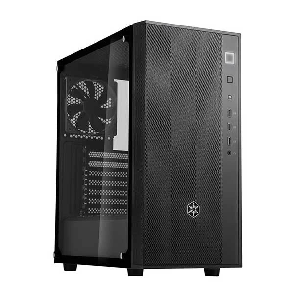 SILVERSTONE FARA R1 Tempered Glass ATX Mid Tower Cabinet (Black)