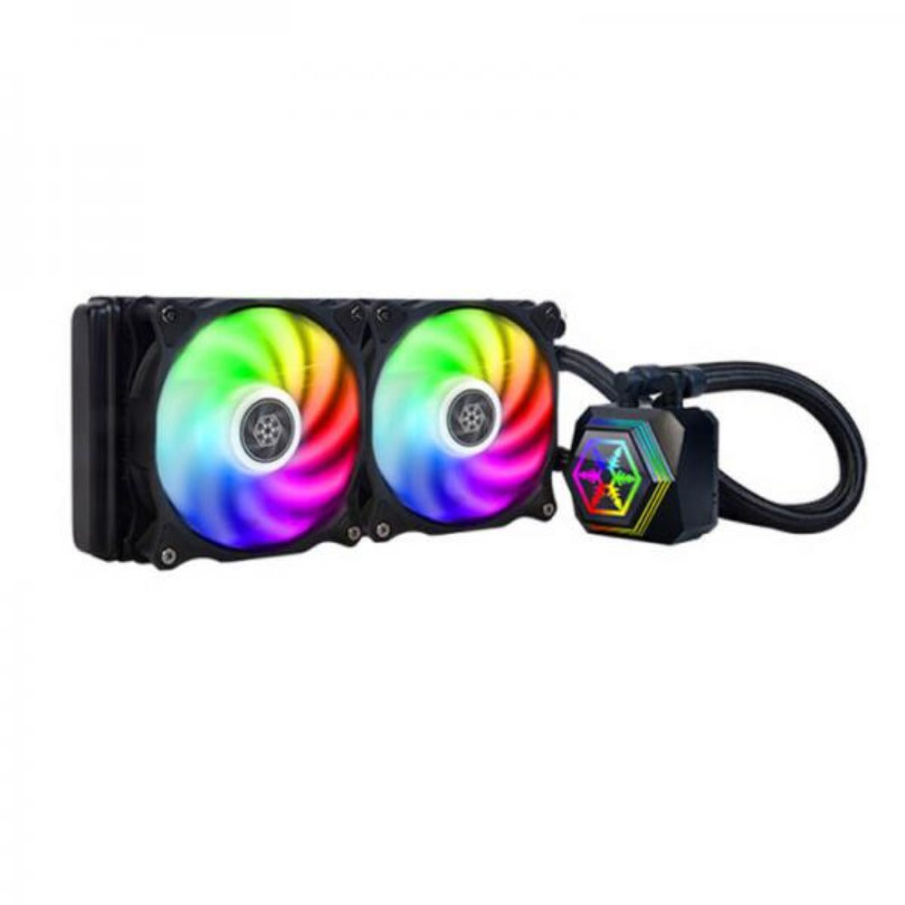 SILVERSTONE PF240-ARGB 240mm CPU Liquid Cooler (Black)