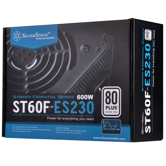 SILVERSTONE ST60F-ES230 80+ White Non Modular Power Supply (600 W)