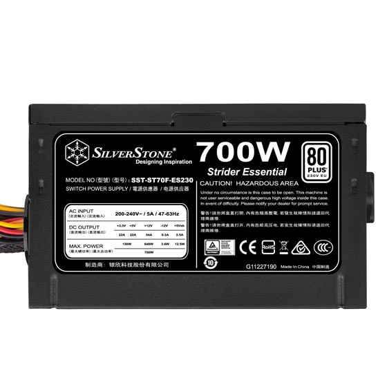SILVERSTONE ST70F-ES230 Non Modular Power Supply (700 W)