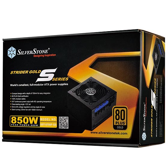 SILVERSTONE ST85F GS 850W 80+ Gold Fully Modular ATX 2.0 Power Supply