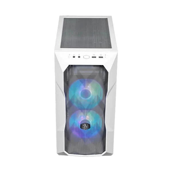 COOLER MASTER TD300 Mesh ARGB MATX Mini Tower Cabinet (White)