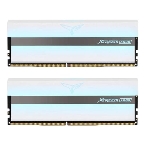 TEAMGROUP T-Force XTREEM ARGB 16GB ( 8GB x 2 ) 3200MHz DDR4 RAM ( White ) ( CL16 )