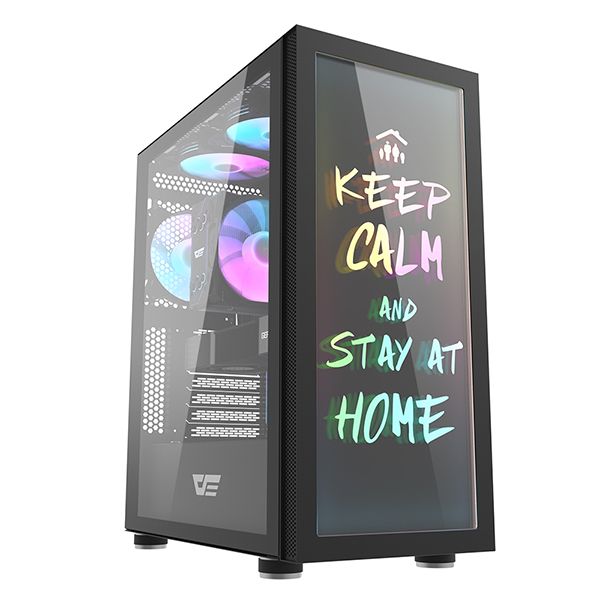 ANT ESPORTS DK210 Graffiti ATX Mid Tower Cabinet (Black)