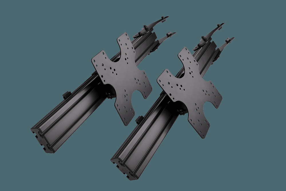 NEXT LEVEL RACING Elite Free Standing Triple Monitor Stand Add-On Carbon Grey NLR-E006