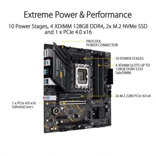 ASUS TUF Gaming B660M-E DDR4 Intel Motherboard