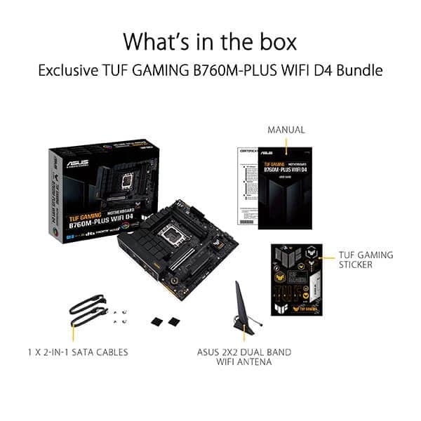 ASUS TUF Gaming B760M-Plus Wifi DDR4 Intel Motherboard